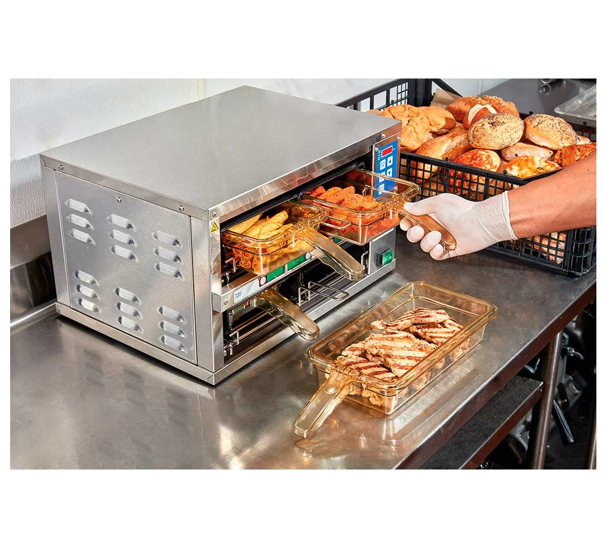 Cambro H-Pan Cubeta Alta Temperatura Con Asa GN 1/3 4 Cambro H-Pan Cubeta Alta Temperatura Con Asa GN 1/3 - Imagen 2