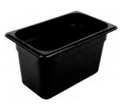 Cambro H-Pan Cubeta Negra Alta Temperatura GN 1/4