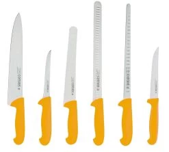 Comas Cuchillo Serie Carbón Amarillo