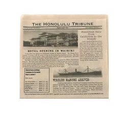 Papel Antigrasa De Aperitivo Periódico Honolulu