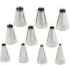 Decora Set De 10 Boquillas De Estrella Francesa -Tienda de cocina decora set 10 boquillas estrella francesa 01