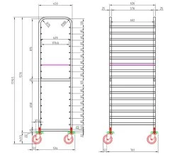 Edenox Carro Alto Pastelero