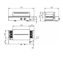 Edenox Tostadora Eléctrica De Cinta TPC-75