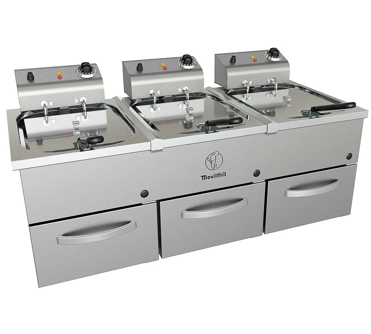 Movilfrit Freidora FAP Triple Cabezal Fijo 3 Movilfrit Freidora FAP Triple Cabezal Fijo