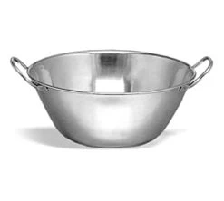 J.L.Blanco Caldero Inox Fondo Bombeado Con Asas