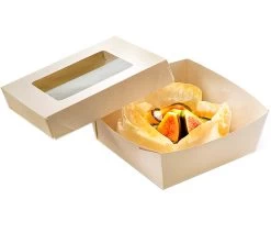 Bandeja Take Away Con Revestimiento PLA