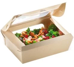 Caja Take Away Revestimiento Pla Con Ventana