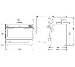 Pira Horno Brasa 120 Lux ED
