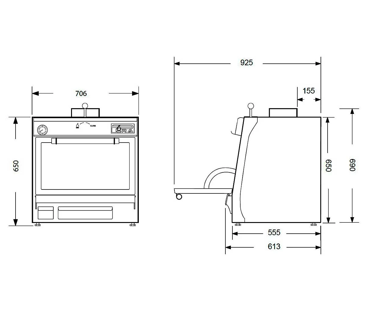 Pira Horno Brasa 70 Lux 4 Pira Horno Brasa 70 Lux - Imagen 2