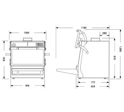 Pira Horno Brasa 90 Lux ED