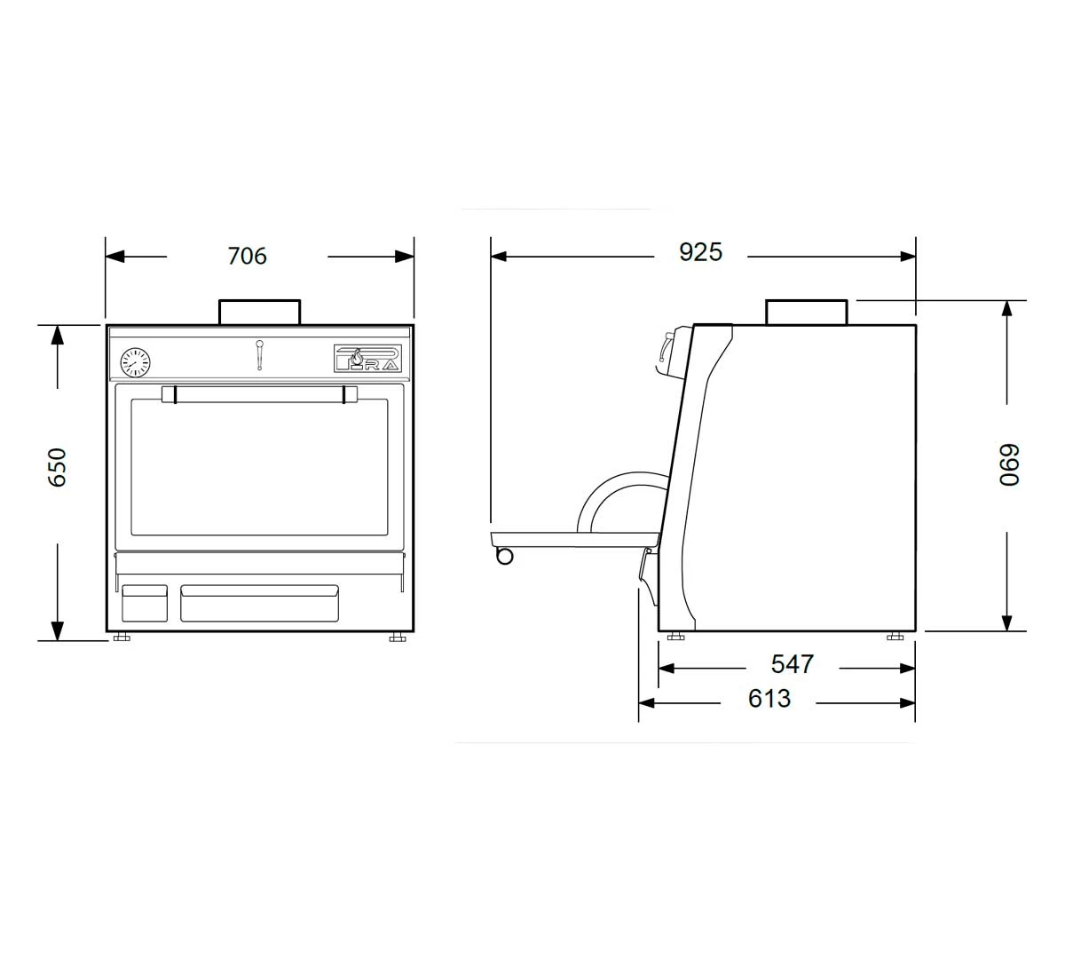 Pira Horno Brasa 70 Black 5 Pira Horno Brasa 70 Black - Imagen 3