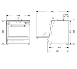 Pira Horno Brasa 80 Lux SD