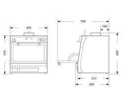 Pira Horno Brasa 80 Silver SD
