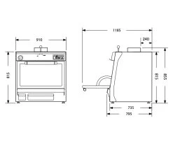 Pira Horno Brasa 90 Lux SD