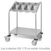 Plus-tik Carro Porta Cubiertos GN 1/3 Y Bandejas -Tienda de cocina plus tik carro porta cubiertos gn 02
