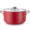 Pujadas Cacerola Alta Con Tapa Cool Line Roja -Tienda de cocina pujadas cacerola alta con tapa cool line roja 01