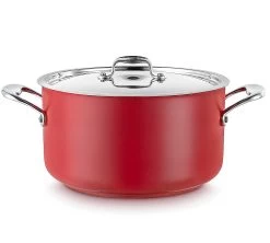 Pujadas Cacerola Alta Con Tapa Cool Line Roja