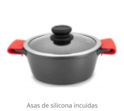 Pujadas Cacerola Alta Con Tapa Black Forged