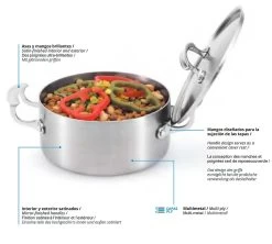 Pujadas Cacerola Baja Miramar Cookware