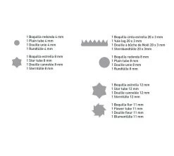 Pujadas Conjunto De 6 Boquillas Nº 0