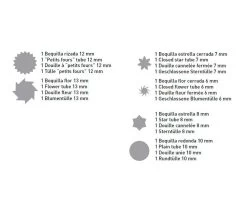 Pujadas Conjunto De 6 Boquillas Nº 3