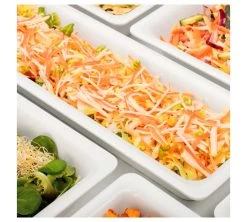 Pujadas Cubeta Melamina Blanca GN Slim 1/1