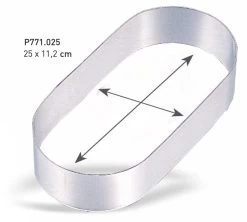 Pujadas Molde Acero Inox Forma Oval