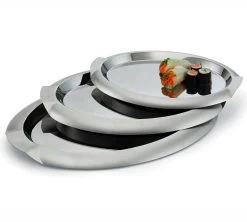 Pujadas Bandeja Servicio Oval Acero Inox -Tienda de cocina vollrath bandejas servicio acero inox 03
