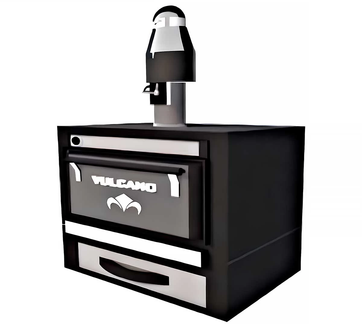 Vulcano Gres Horno Sobremesa Brasa/Carbón 3 Vulcano Gres Horno Sobremesa Brasa/Carbón