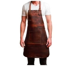 Vulcano Gres Delantal/Mandil De Piel DVG-1