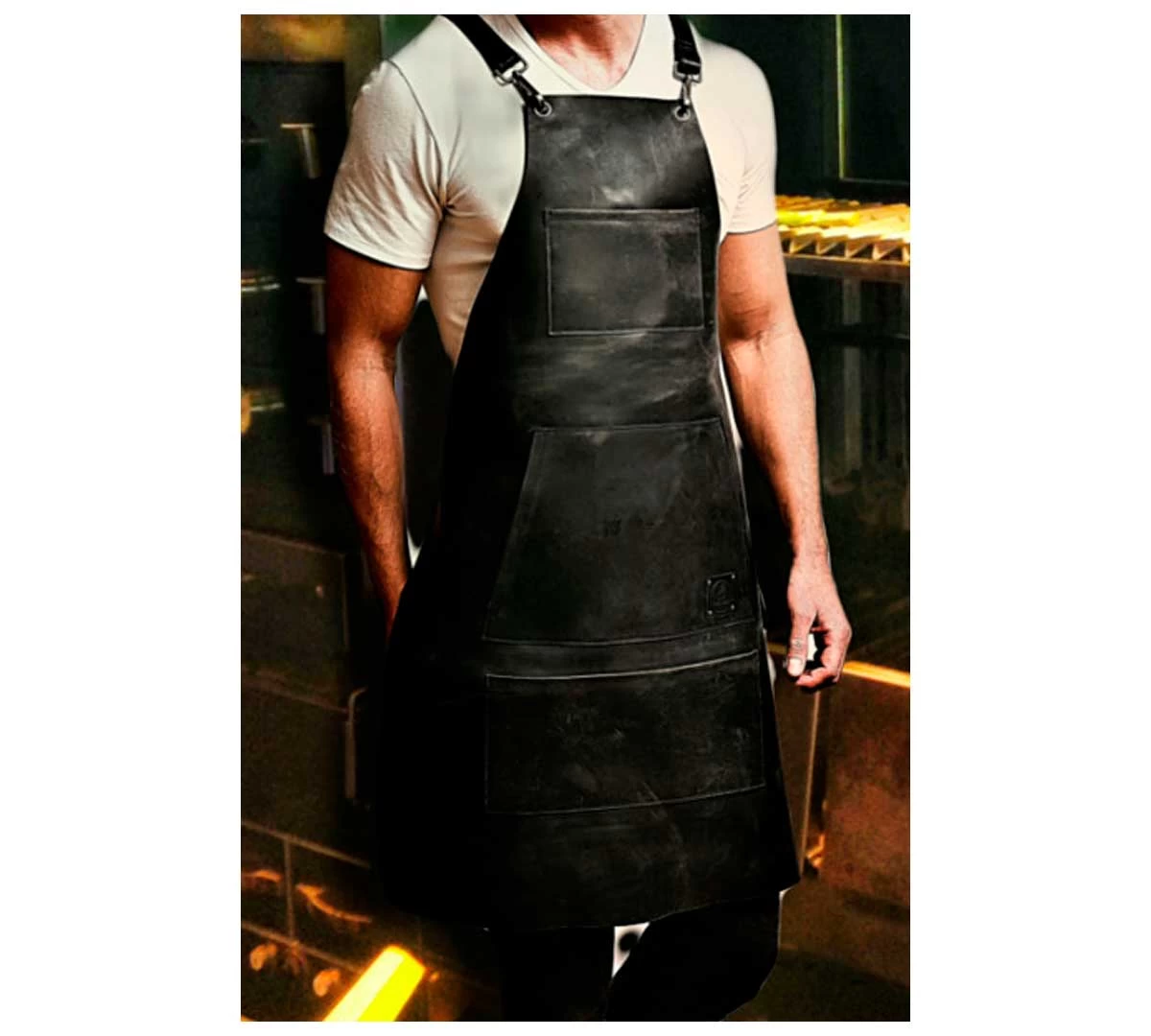 Vulcano Gres Delantal/Mandil De Piel DVG-7 4 Vulcano Gres Delantal/Mandil De Piel DVG-7 - Imagen 2
