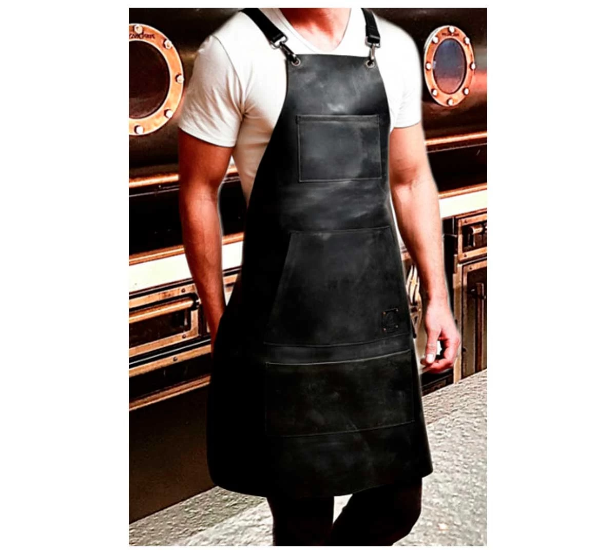 Vulcano Gres Delantal/Mandil De Piel DVG-7 5 Vulcano Gres Delantal/Mandil De Piel DVG-7 - Imagen 3